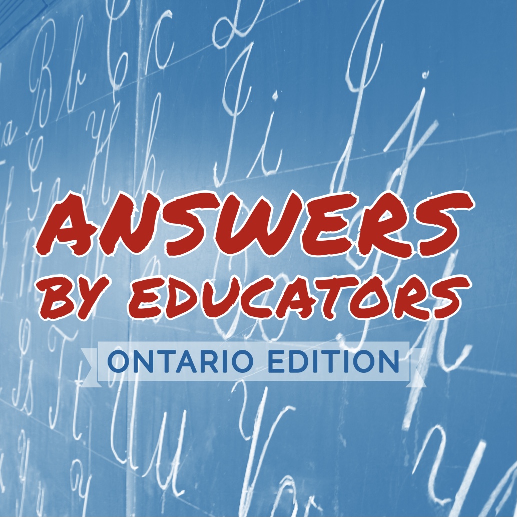 podcast cover art - answers by educators